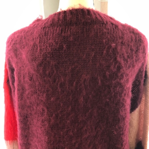 Molly bracken color  block red sweater SZ M/L NWT - Picture 6 of 10